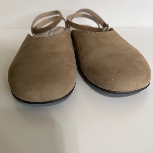 Paradox Ankle Wrap Leather Mules in Sand Size 10B - Picture 10 of 13